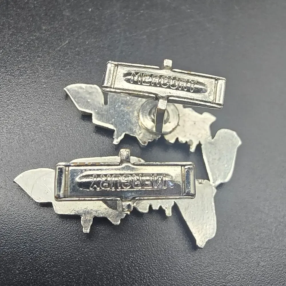 Wagner Silver Tone Backhoe Cuff Links Farming Equipment